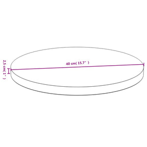 Bordsskiva Ø40x2,5 cm bambu