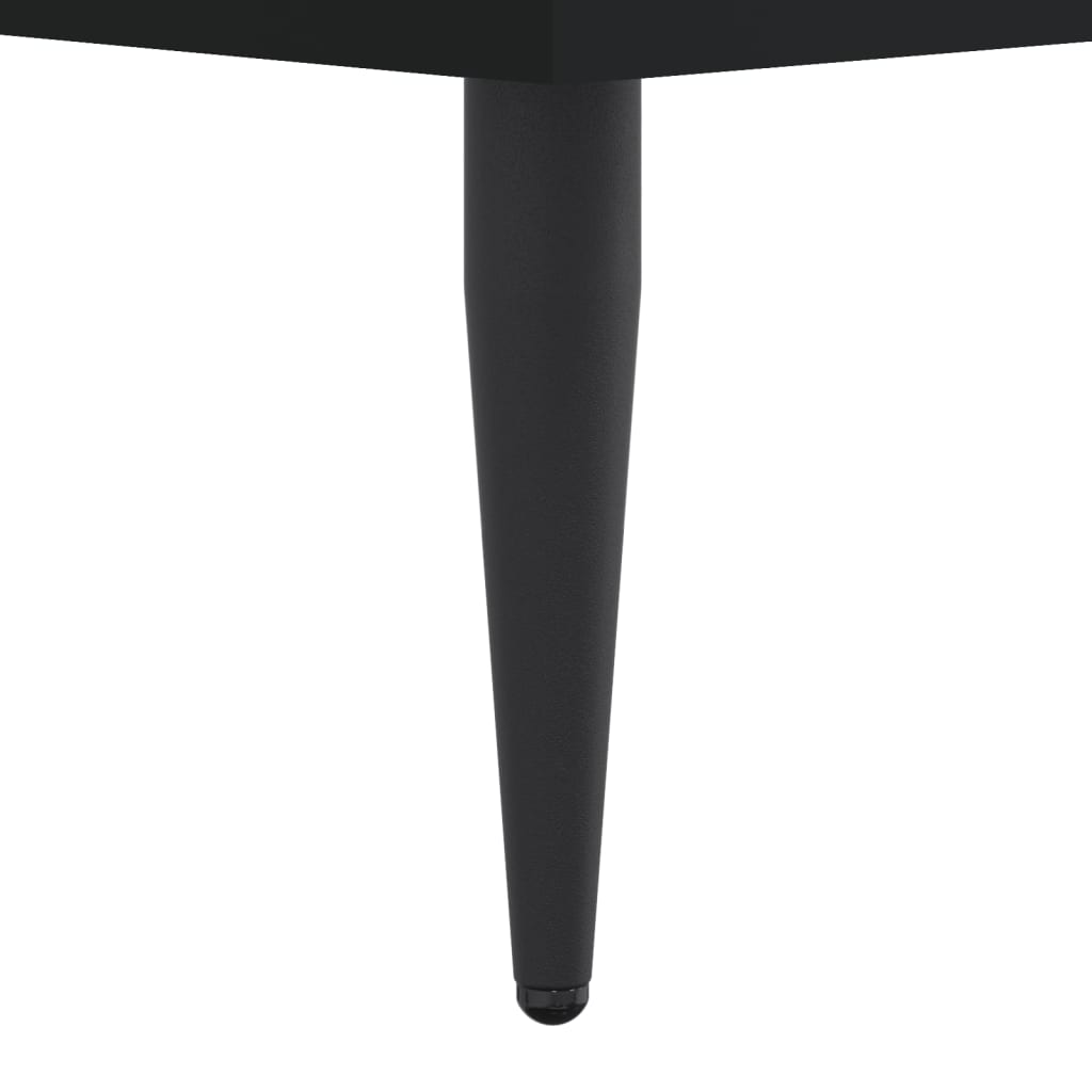 Sängram utan madrass svart 180x200cm konstruerat trä