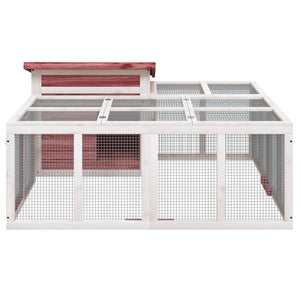 Kaninbur mocka 144x123x67,5 cm massiv furu