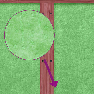 Kaninbur mocka 144x123x67,5 cm massiv furu