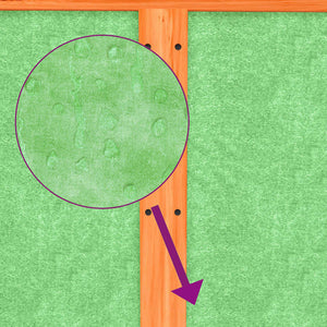 Kaninbur brun 117,5x97x47,5 cm massiv furu