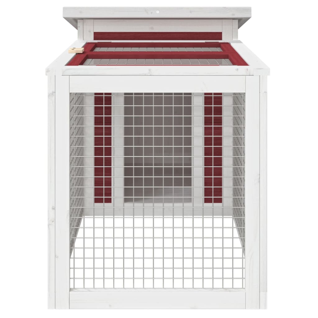 Kaninbur mocka 100,5x54x55 cm massiv furu