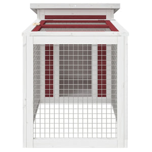 Kaninbur mocka 100,5x54x55 cm massiv furu