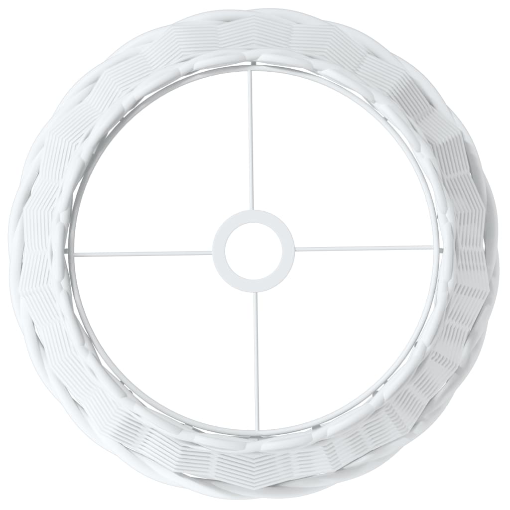 Taklampskärm vit Ø38x23 cm korgmaterial