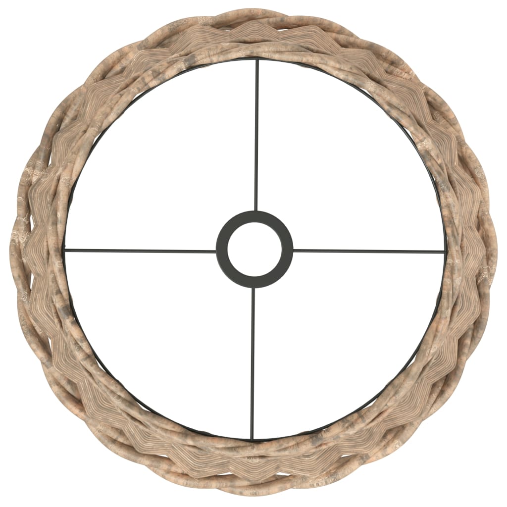 Taklampskärm brun Ø40x26 cm korgmaterial