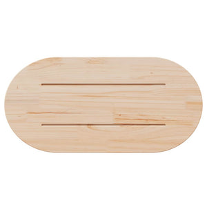 Bordsskiva 80x40x2,5 cm massivt trä furu oval