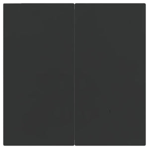 Matgrupp för trädgården med dynor 5 delar svart konstrottning