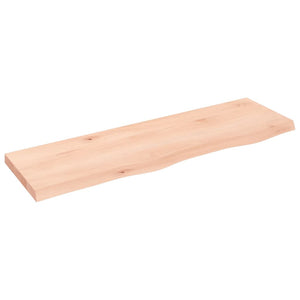 Bänkskiva för badrum 100x30x(2-4) cm obehandlat massivt trä