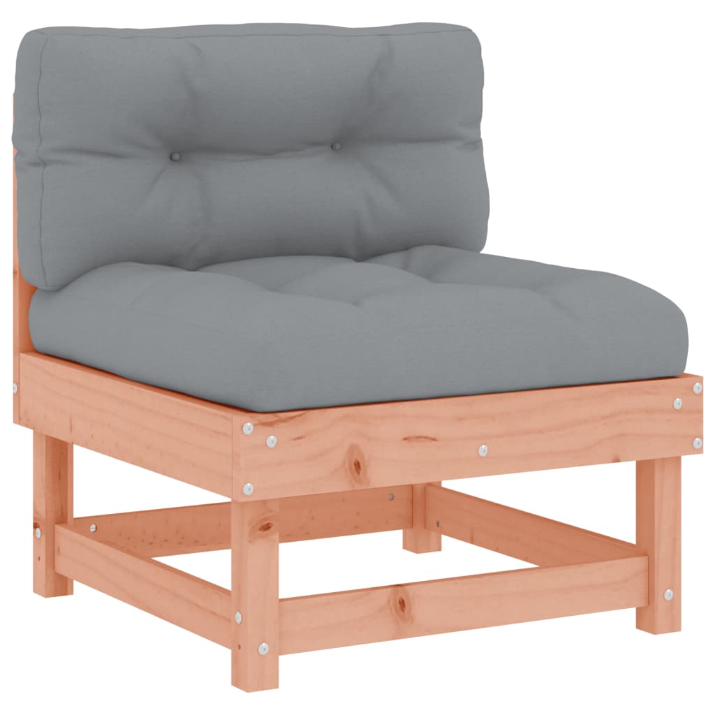 Loungegrupp för trädgården med dynor 4 delar massiv douglasgran