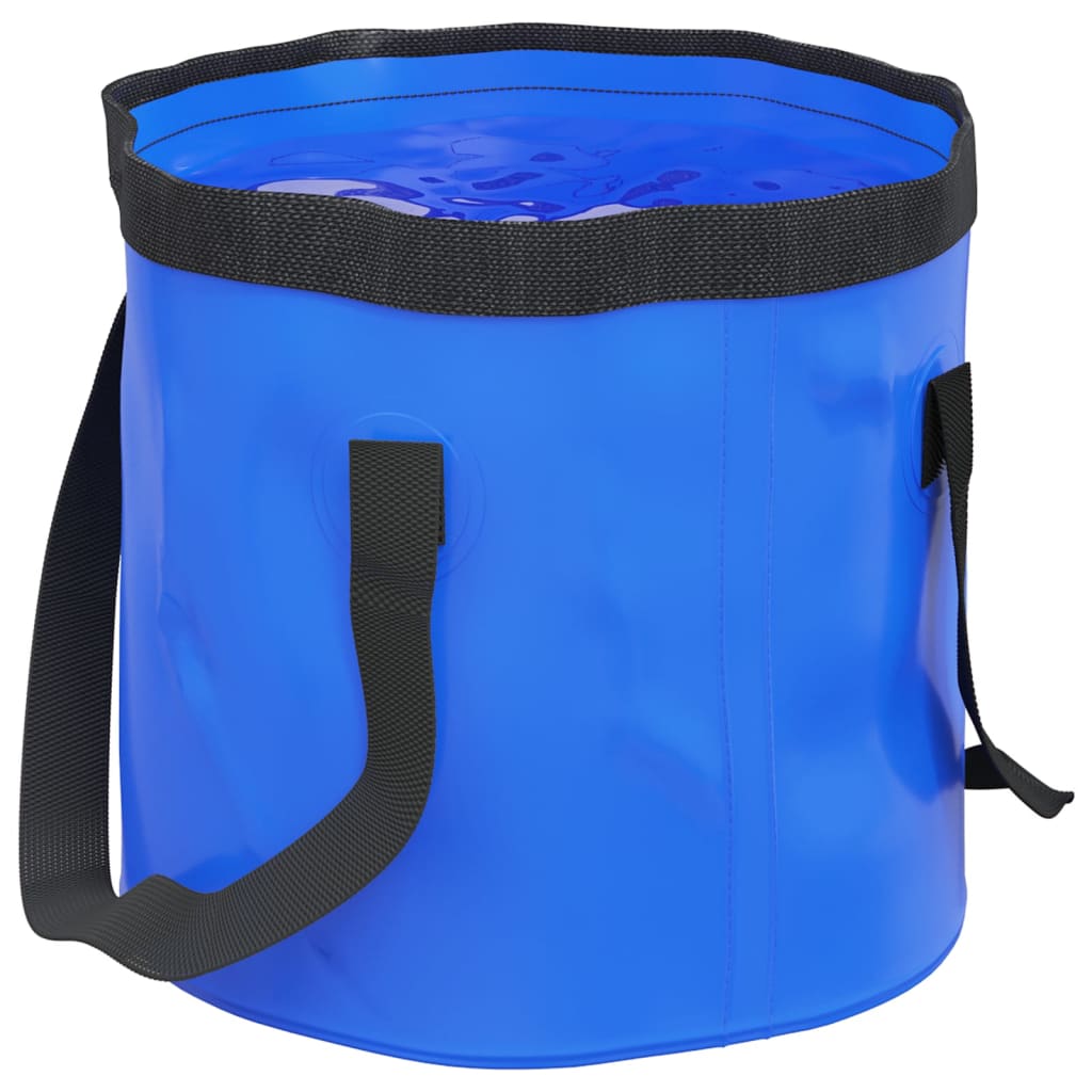 Hopfällbara hinkar 2 st blå 20 L PVC