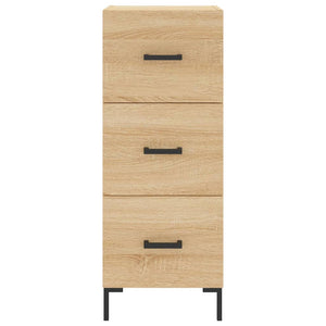 Skänk sonoma-ek 34,5x34x90 cm konstruerat trä