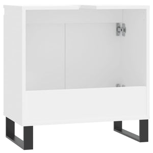 Badrumsskåp vit 58x33x60 cm konstruerat trä - njoyroom