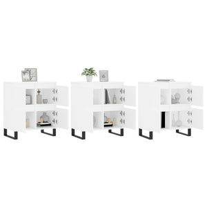 Skänk 3 delar Vit konstruerat trä