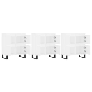 Skänk 3 delar Vit konstruerat trä