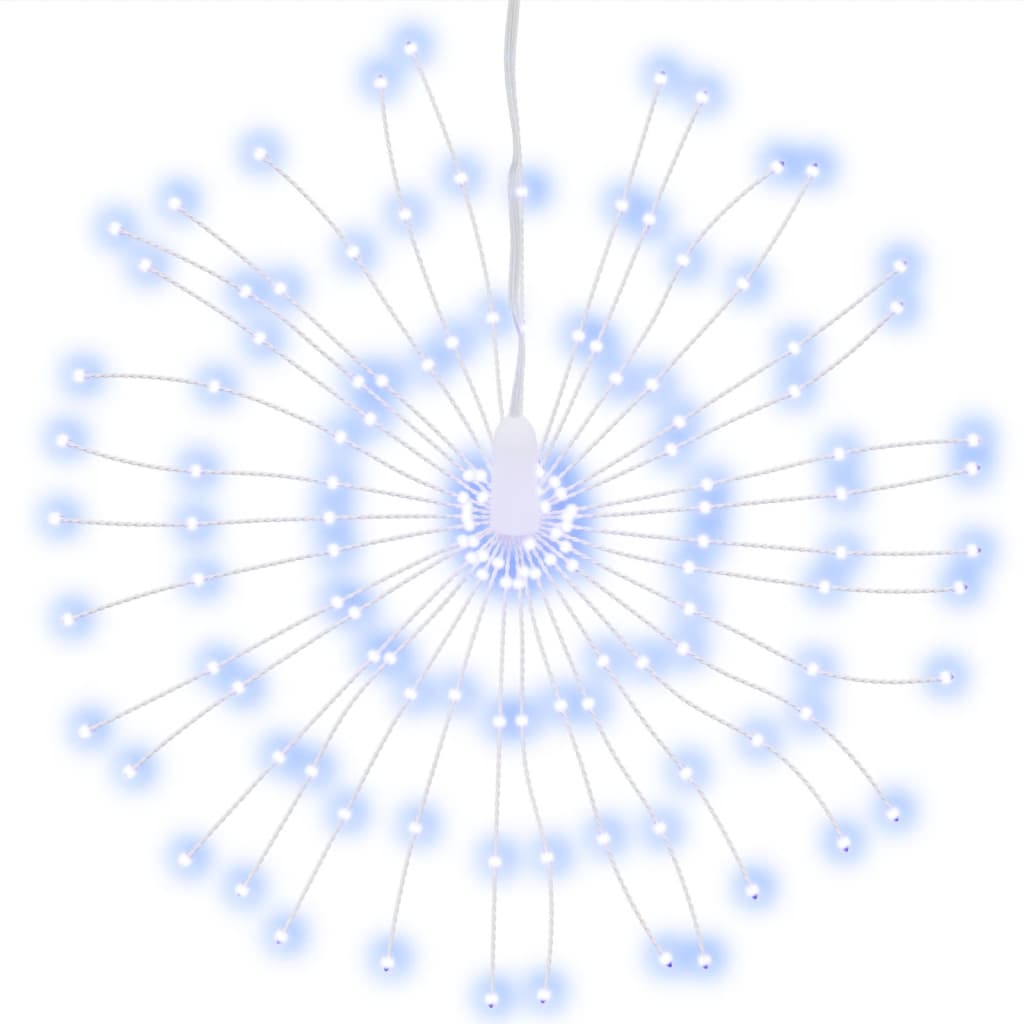Julbelysning 2 st 140 LED kallvit 17 cm