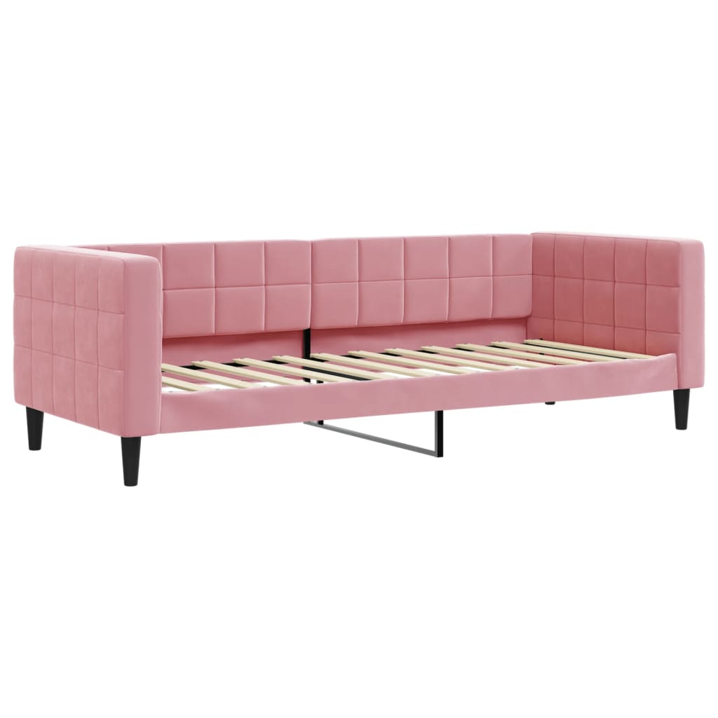 Dagbädd rosa 80x200 cm sammet