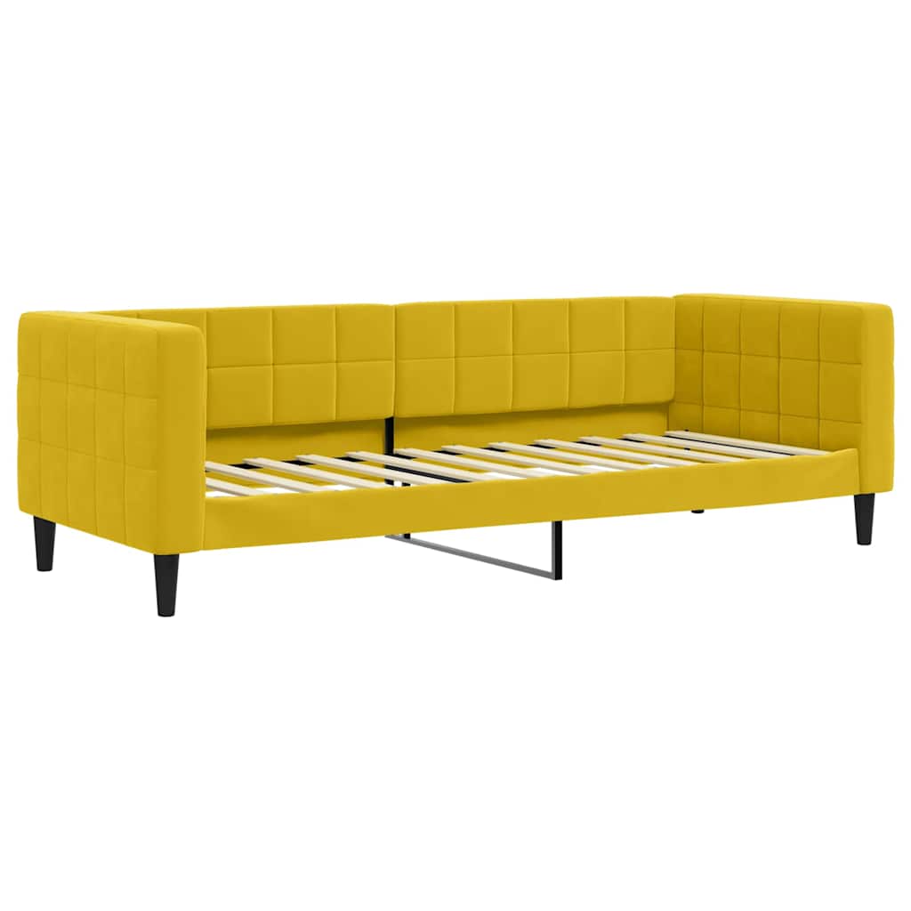 Dagbädd gul 80x200 cm sammet