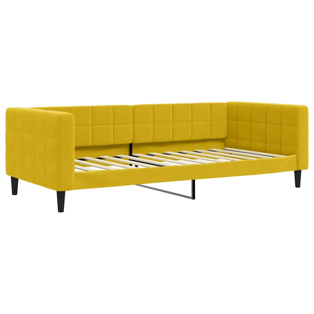 Dagbädd gul 90x200 cm sammet