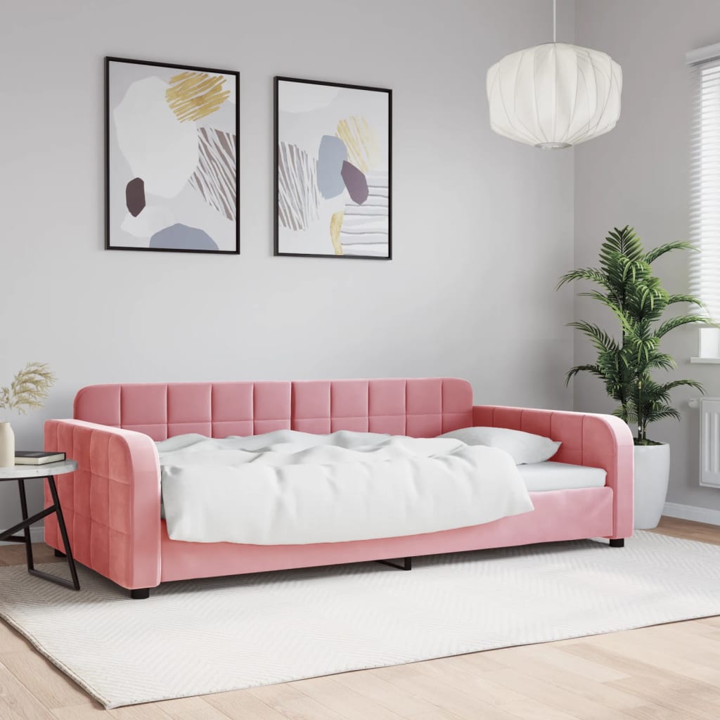 Dagbädd rosa 100x200 cm sammet