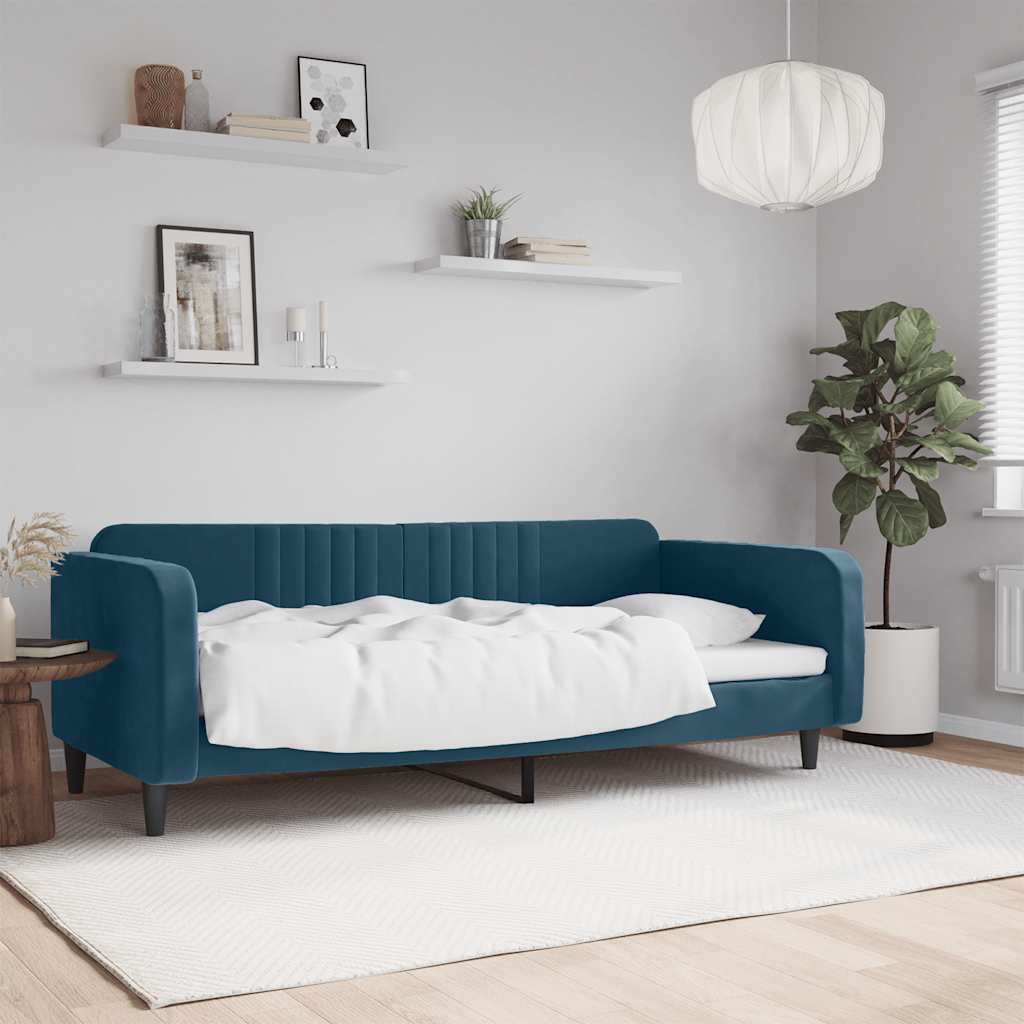 Dagbädd blå 90x200 cm sammet