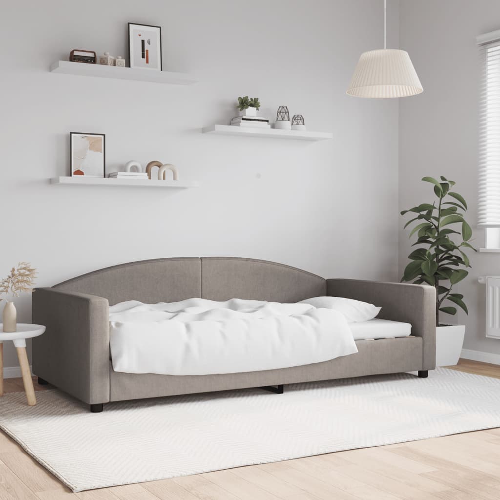 Dagbädd taupe 100x200 cm tyg