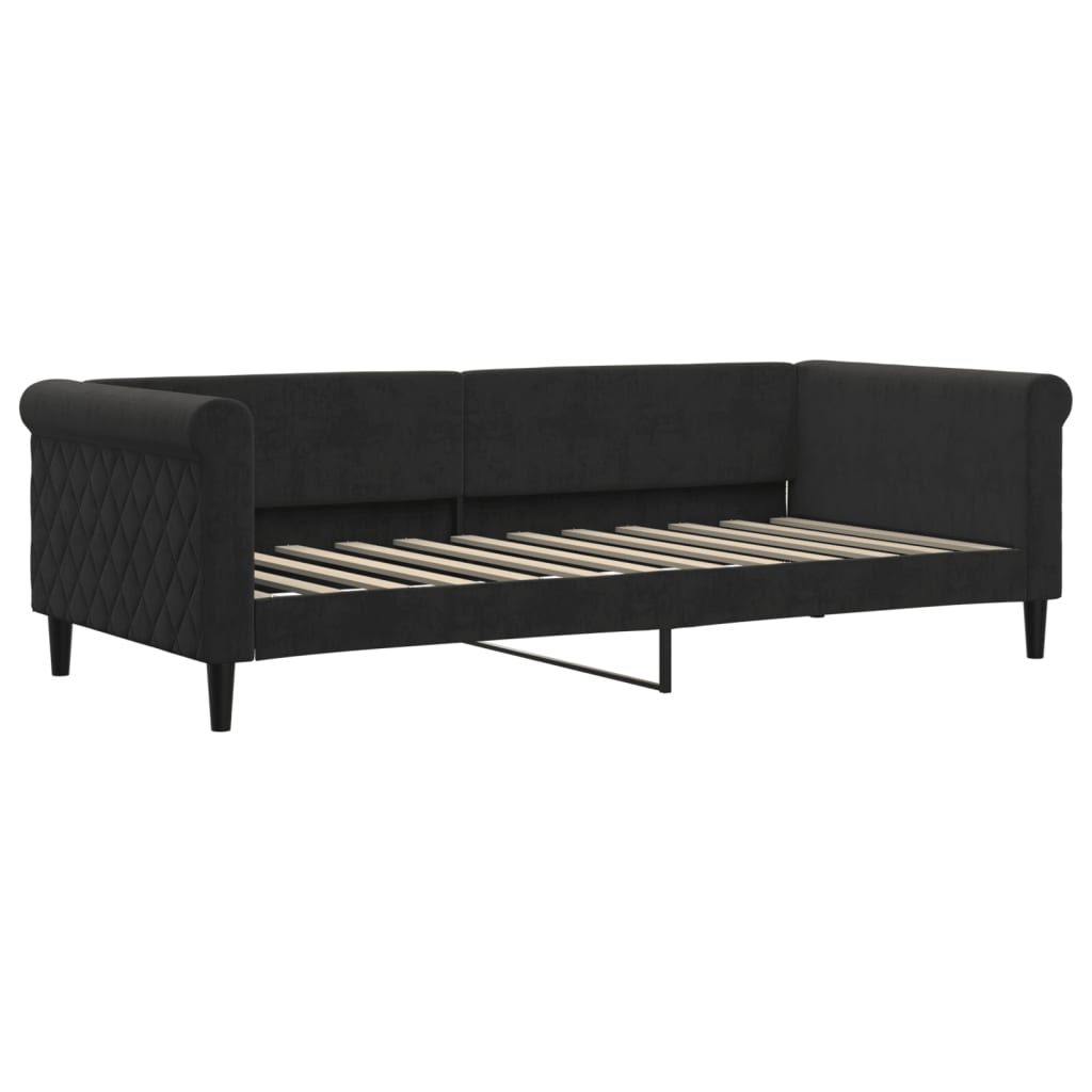 Dagbädd svart 90x200 cm sammet