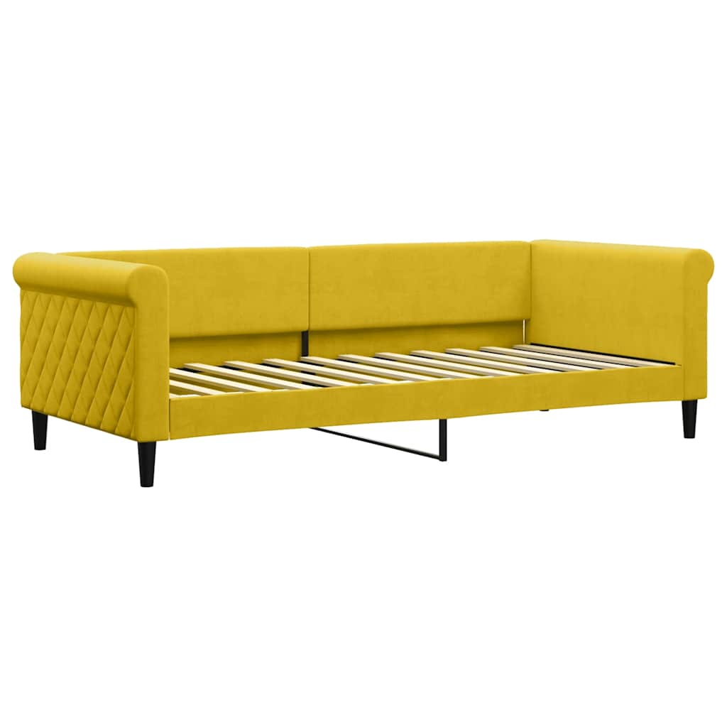 Dagbädd gul 90x200 cm sammet