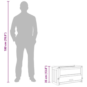 Hamsterbur 60x30x35 cm massivt granträ