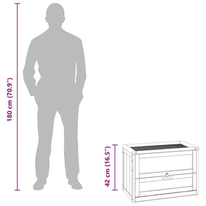 Hamsterbur 60x35,5x42 cm massivt granträ