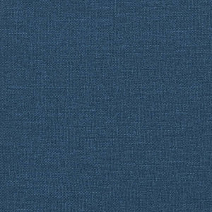 Massagefåtölj med fotstöd blå tyg