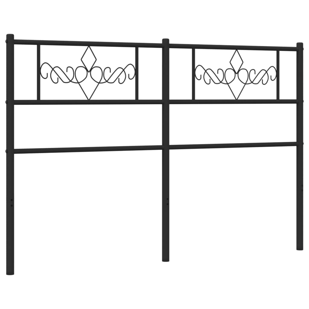 Huvudgavel metall svart 140 cm