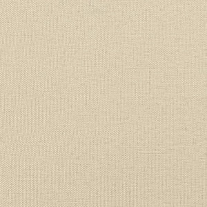 2-sits soffa med prydnadskuddar gräddvit 140 cm tyg