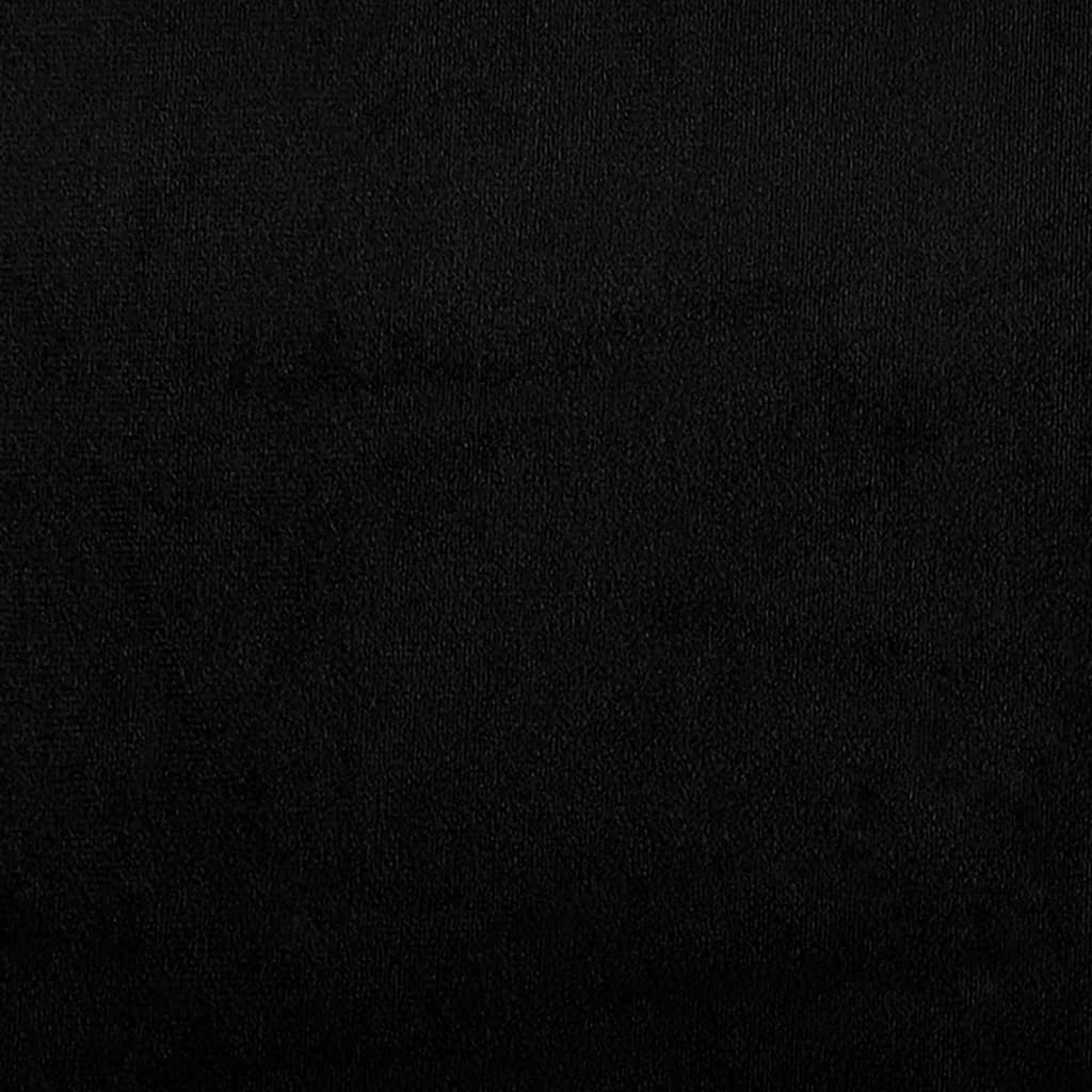 Soffgrupp med kuddar 2 delar svart mikrofibertyg