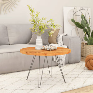 Bordsskiva Ø50x3,8 cm rund massivt akaciaträ