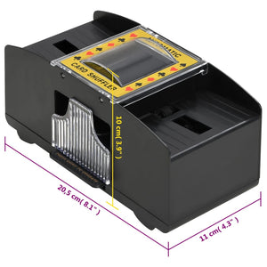 Automatisk kortblandare svart 2 kortlekar-Pokermarker & pokerpaket-vidaXL-njoyroom