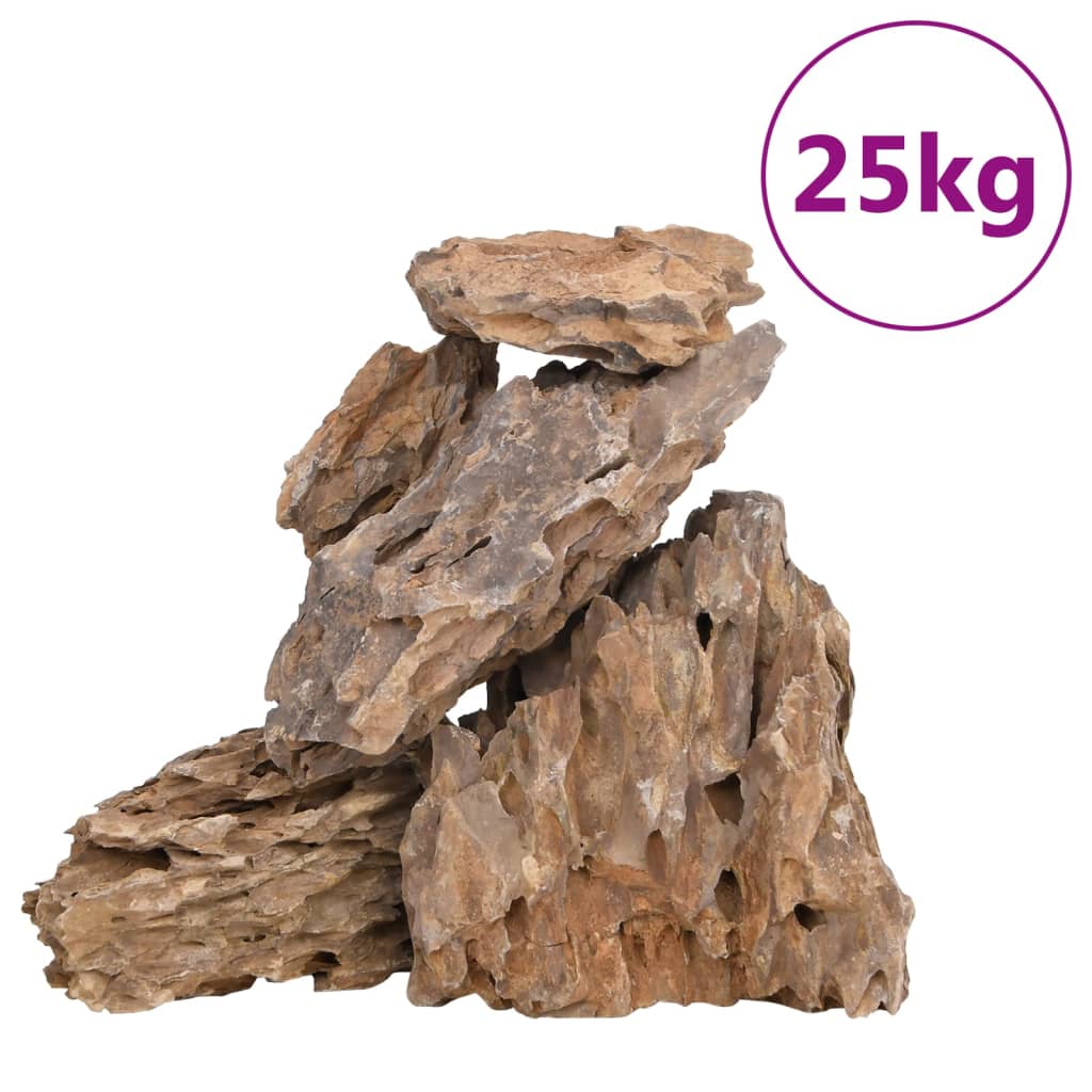 Drakstenar 25 kg blandade färger 10-30 cm