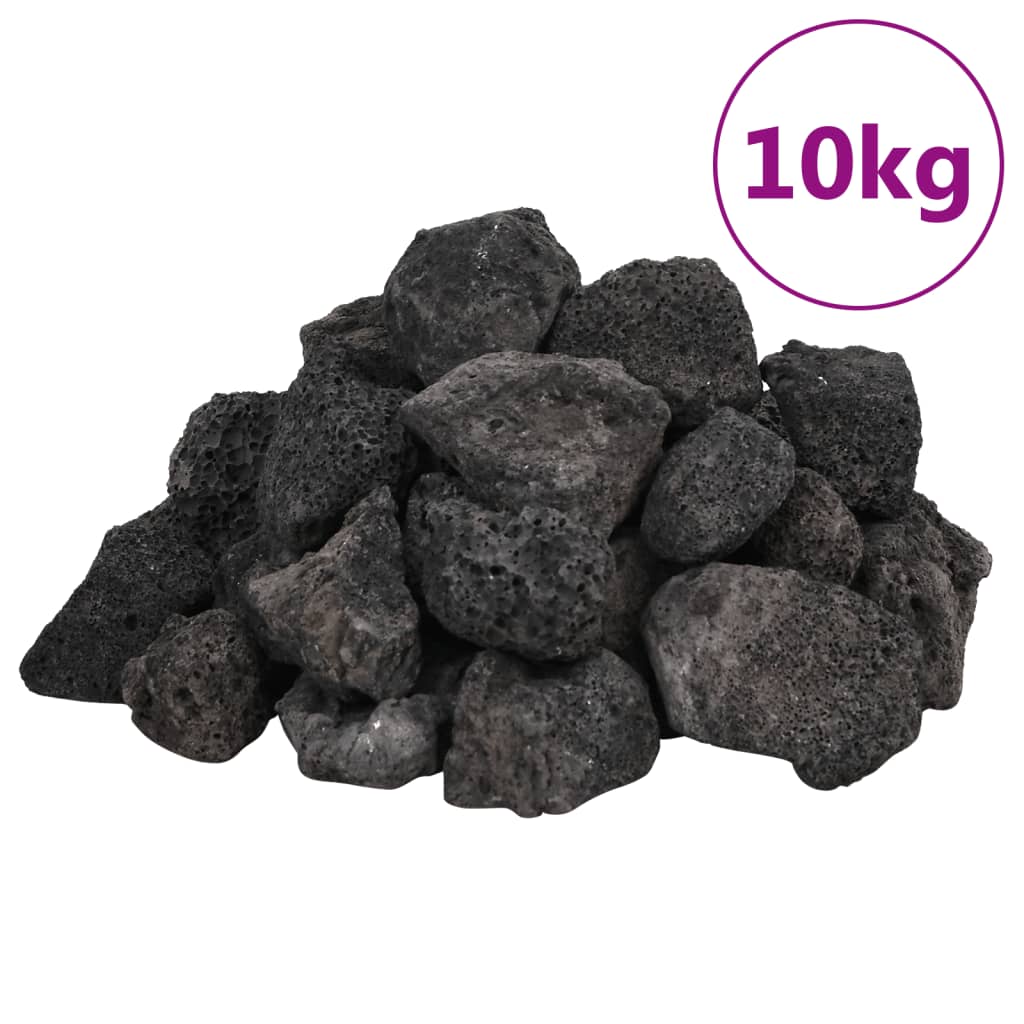 Lavagrus 10 kg svart 3-5 cm