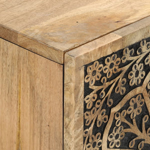 Tv-bänk 105x33x46 cm massivt mangoträ