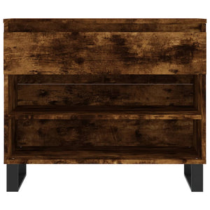 Skoställ rökfärgad ek 70x36x60 cm konstruerat trä