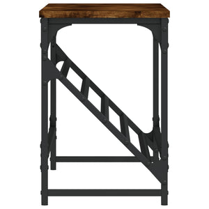 Skohylla rökfärgad ek 90x30x45 cm konstruerat trä