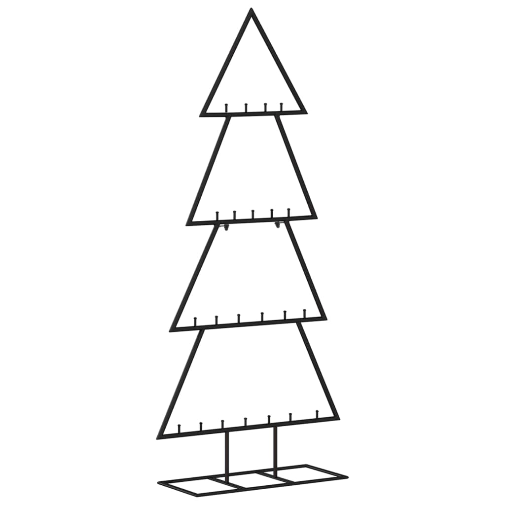 Julgran i metall svart 125 cm