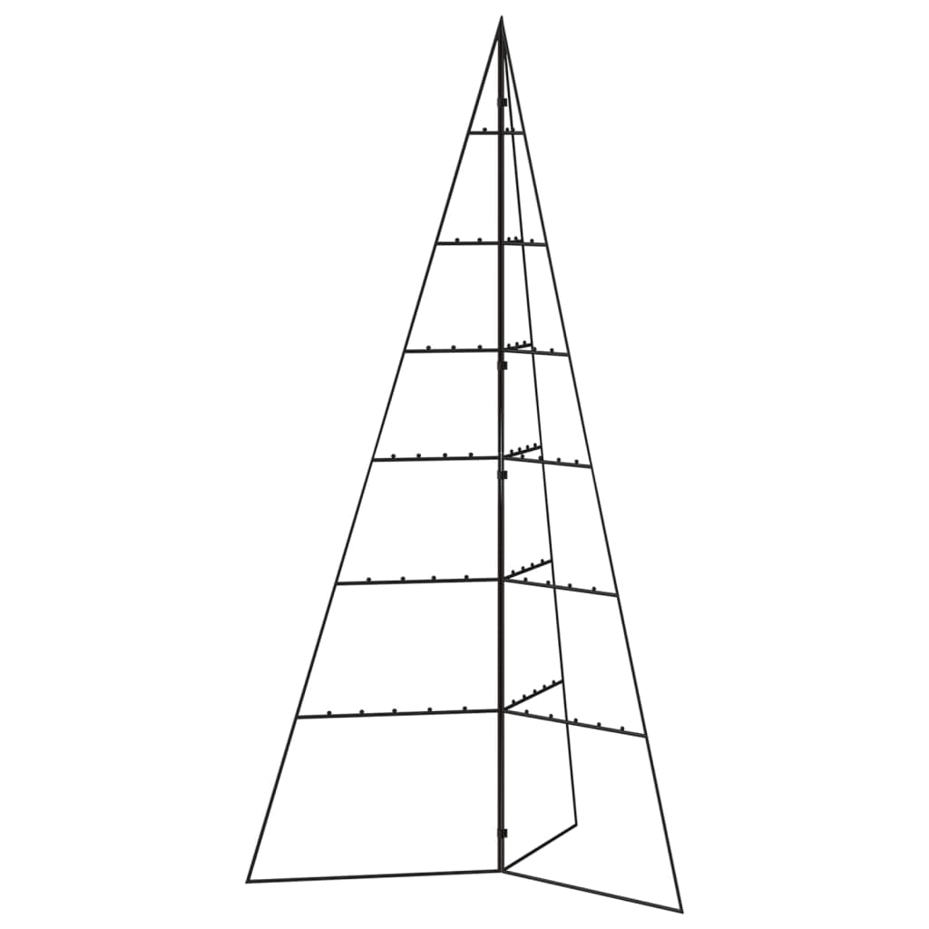 Julgran i metall svart 140 cm