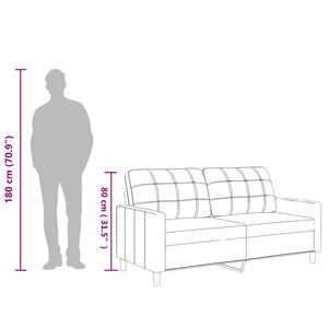 2-sitssoffa cappuccino 140 cm konstläder