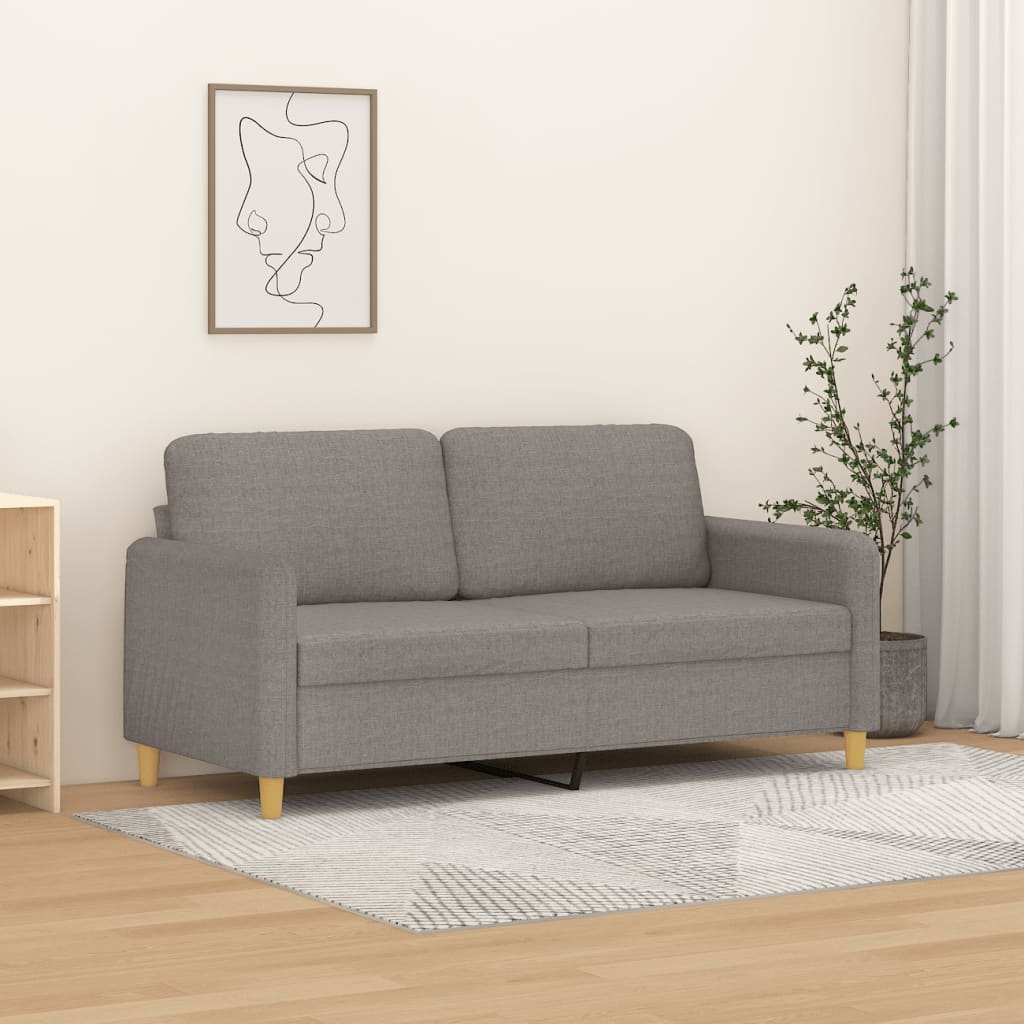 2-sitssoffa taupe 140 cm tyg