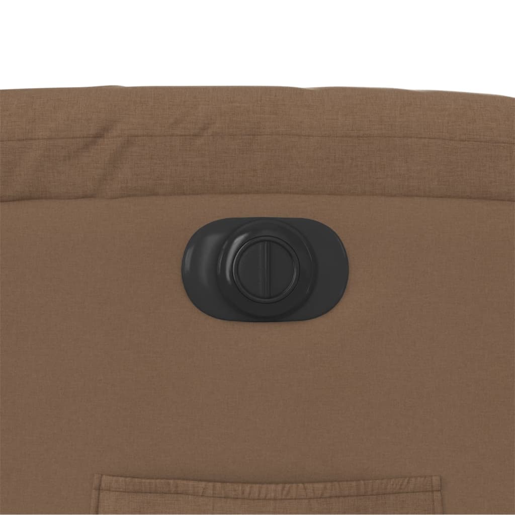 Elektrisk reclinerfåtölj Brun tyg