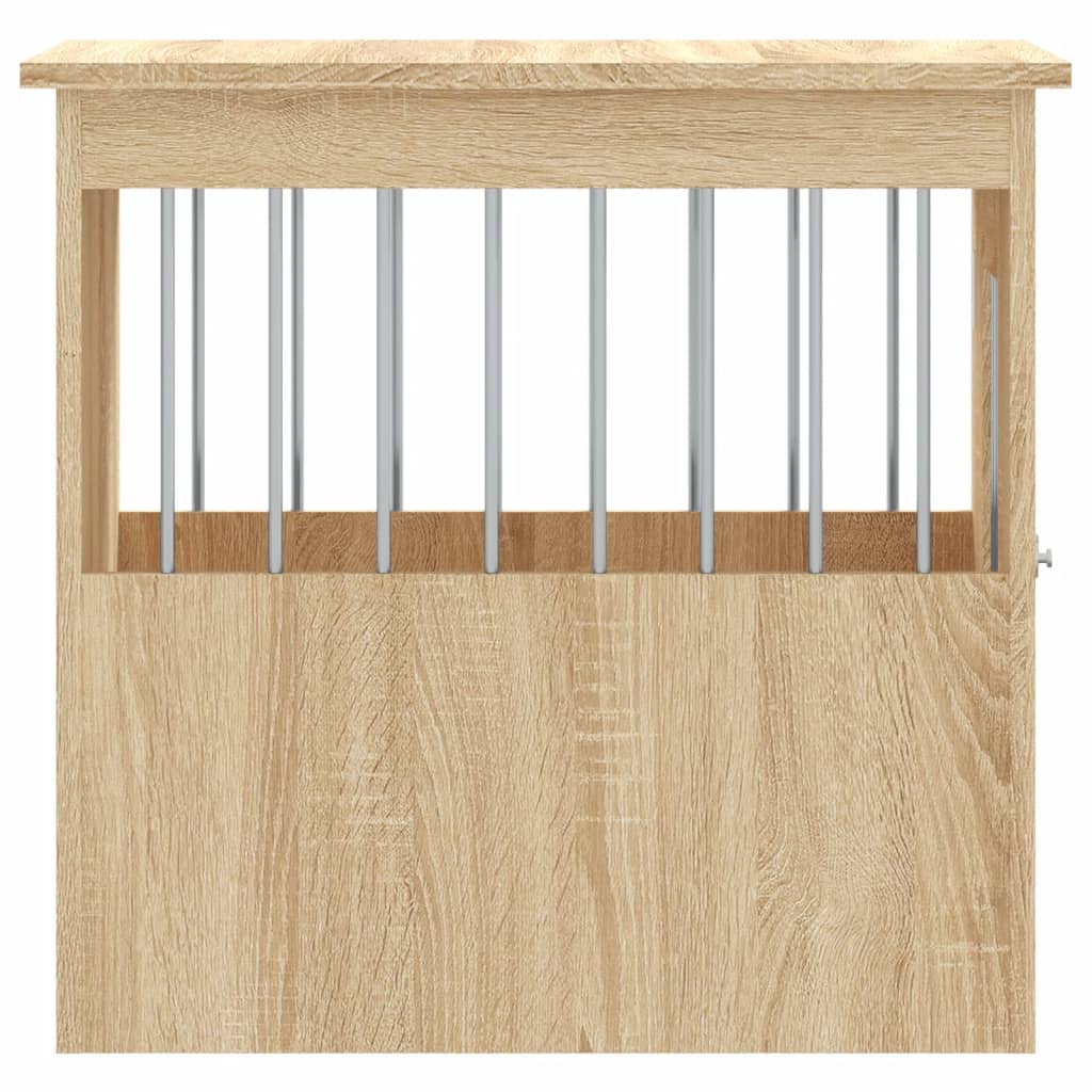 Hundbur/sidobord sonoma-ek 45x62x59 cm konstruerat trä