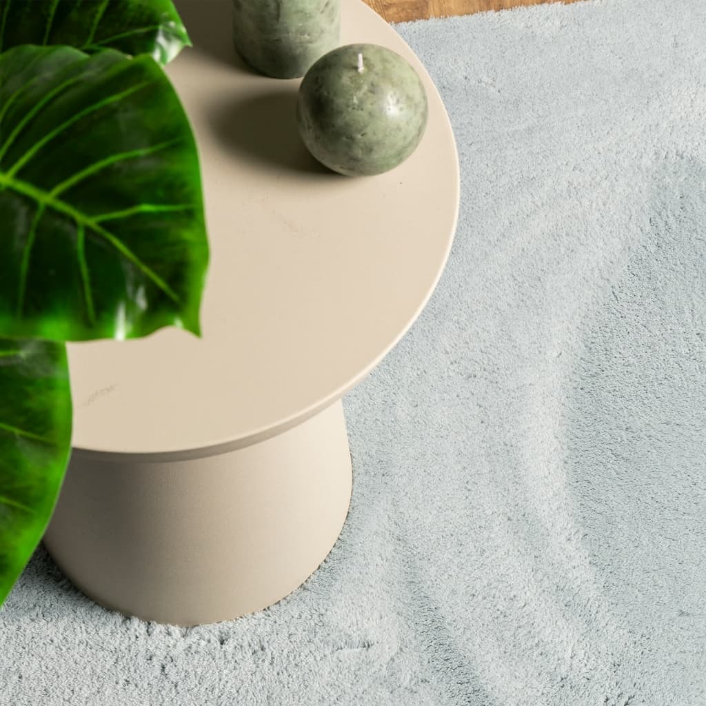 Mjuk matta HUARTE med kort lugg tvättbar blå 160x160 cm