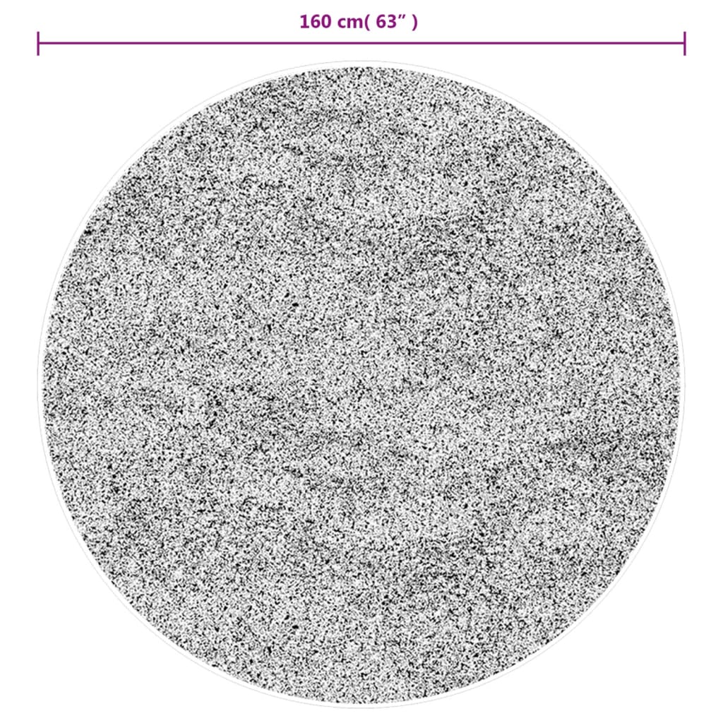 Matta OVIEDO kort lugg turkos Ø 160 cm