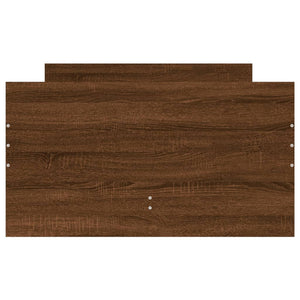 Sängram med lådor brun ek 90x190 cm