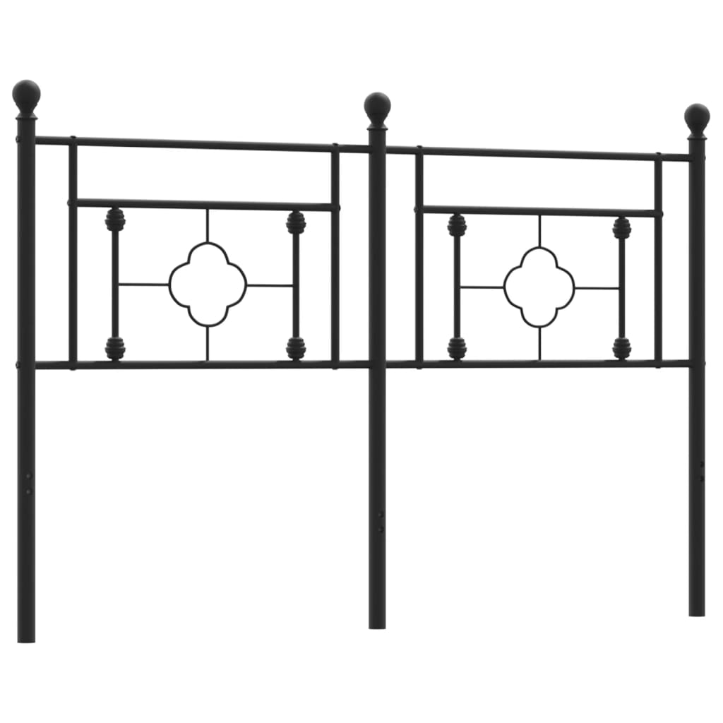 Huvudgavel metall svart 135 cm